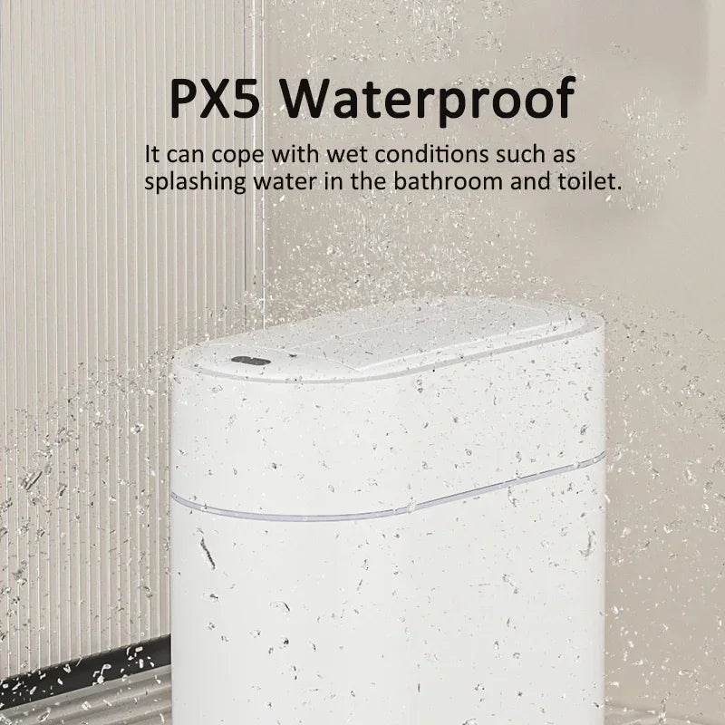 Two-Way Automatic Bagging Adsorption Rubbish Bin 9L Smart Sensor Trash Can with Lid Home Wall Mount Kitchen Dustbin Garbage Can