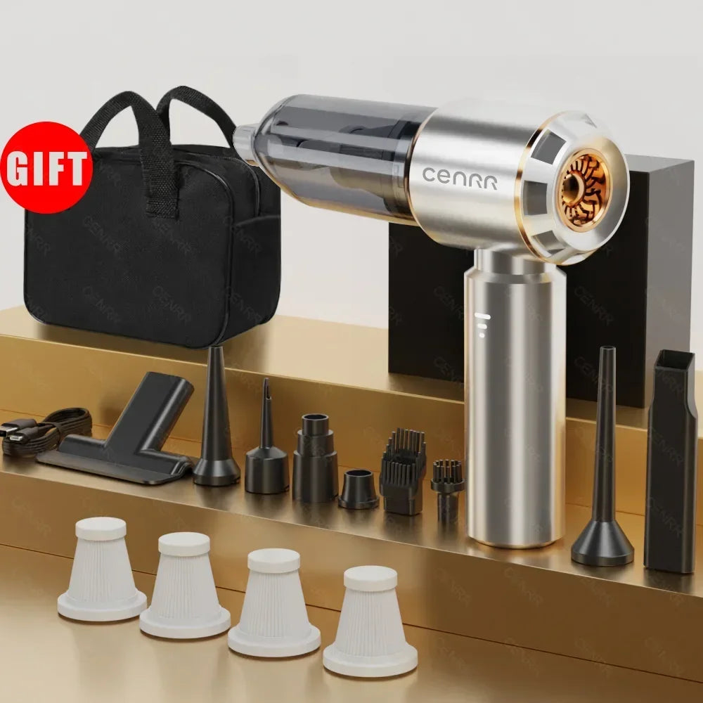 360000PA Car Vacuum Cleaner Strong Suction Wireless Cleaner Portable Handheld Powerful Vacuum Cleaner Cleaning Machine