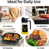 Oil Sprayer for Cooking,2In1 Olive Oil Dispenser Bottle for Kitchen with Stickers,16Oz/470Ml Premium Glass,Food-Grade Oil Mister