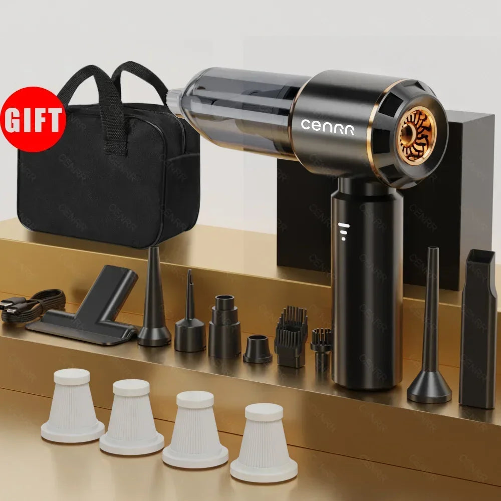 360000PA Car Vacuum Cleaner Strong Suction Wireless Cleaner Portable Handheld Powerful Vacuum Cleaner Cleaning Machine