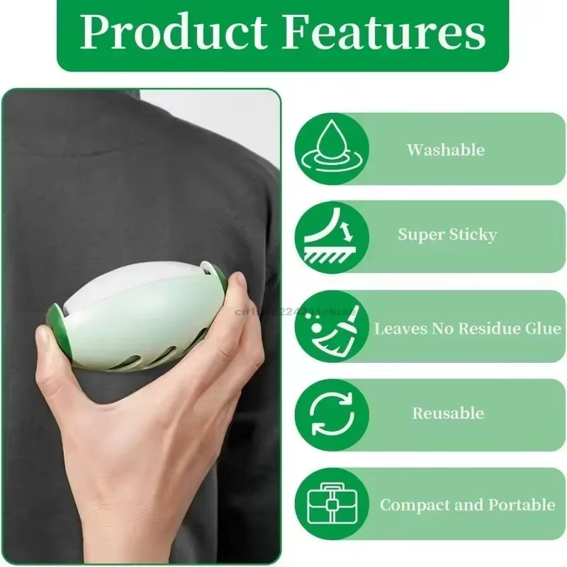 Reusable Lint Roller High-Quality Washable & Portable Strong Adhesive for Pet Hair and Dust Removal Clothes Furniture Travel